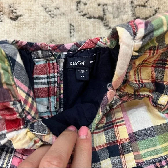 Gap | Toddler Girls’ Madras Dress - Picture 6 of 7